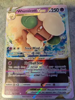 Pokemon Brilliant Stars "Whimsicott VSTAR" 65/172 / Ultra Rare / Near Mint - Image 1