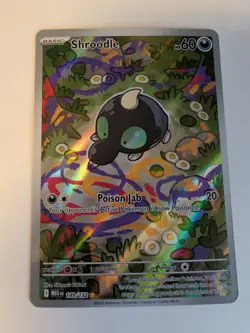 Shroodle Illustration Rare ME01: Mega Evolution 149/132 Pokemon TCG NM - Image 1