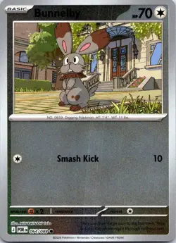 Bunnelby 064/088 Common Perfect Order Pokemon Reverse Holo NM - Image 1