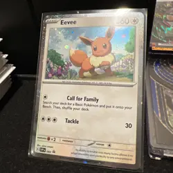 Eevee SVP 043 *SWIRL* Obsidian Flames Black Star Promo Cosmos Holo Pokemon NM/M - Image 1