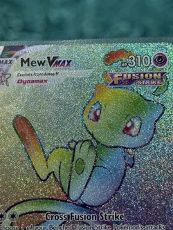 Pokemon Fusion Strike Mew VMAX Secret Rare Holo 268/264 English 2021 - Image 3