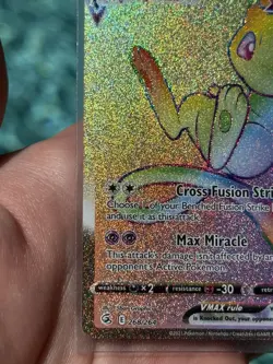 Pokemon Fusion Strike Mew VMAX Secret Rare Holo 268/264 English 2021 - Image 5