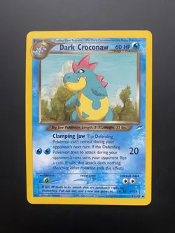 Pokemon Dark Croconaw Neo Destiny 32/105 Uncommon 60 HP Regular English 2000 - Image 1