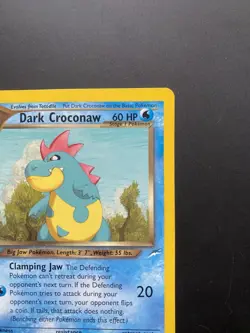 Pokemon Dark Croconaw Neo Destiny 32/105 Uncommon 60 HP Regular English 2000 - Image 2