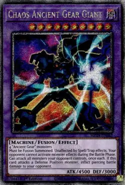 Yugioh - Chaos Ancient Gear Giant (Secret Rare) (1st Edition) - MP24-EN042 (P) - Image 1