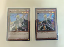 2x Yugioh! Gravekeeper's Descendant SBC2-ENF11 Prismatic Secret Rare 1st Ed NM - Image 1