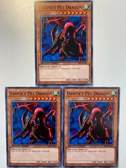 Yugioh Harpie's Pet Dragon SBLS-EN020 Common SPEED DUEL NM x3 Play Set - Image 1