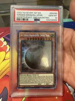 *POP 54* 2022 1ST ED #EN180 THE WINGED DRAGON OF RA-SPHERE MODE PSA 10 - Image 1