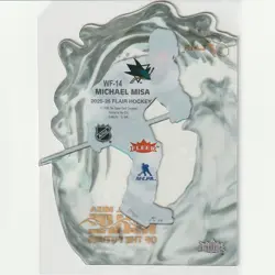Michael Misa Wave of the Future Rookie 2025-26 UD Flair Hockey Sharks Card WF-14 - Image 2