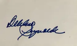 DEBBIE REYNOLDS Signed Autographed 3x5 Index Card..ACTING LEGEND (d.2016) - Image 1