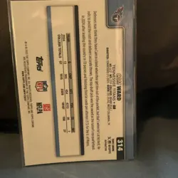 2024 Topps Chrome Cam Ward Rookie Tennessee Titans Football Card #314 - Image 3