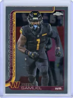 2025 Topps Chrome Deebo Samuel Washington Commanders Base Card #294 - Image 1