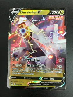 Duraludon V 122/203 ULTRA RARE SWSH Evolving Skies Pokemon Card NM Holo 2021 - Image 1