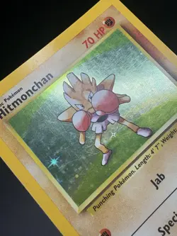 Pokemon TCG Hitmonchan Base Set Holo Unlimited Rare Card 7/102 LP Wotc - Image 5