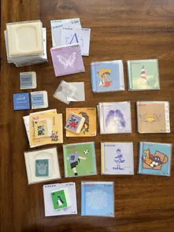 SINGER Embroidery Designs Cards Lot For Quantum XL100, XL150 & XL1000 - Image 1