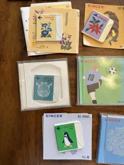 SINGER Embroidery Designs Cards Lot For Quantum XL100, XL150 & XL1000 - Image 2