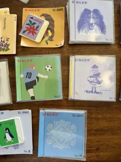 SINGER Embroidery Designs Cards Lot For Quantum XL100, XL150 & XL1000 - Image 3
