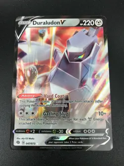 Duraludon V ULTRA RARE 047/073 Champions Path NM Pokemon TCG Card HOLO 2020 - Image 1