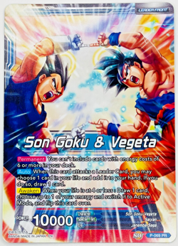 Miracle Strike Gogeta Gold Foil | P-069 | Dragon Ball Super Card Game LP - Image 2