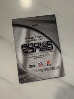 Topps 2025 Chrome Rookie Relic Terrance Ferguson Los Angeles Rams Football Card - Image 2