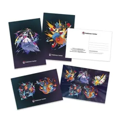 Pokemon Center Official Post Card Mega Evolution Set of 4 New USA Exclusive 2025 - Image 1