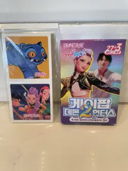 KPOP DEMON HUNTERS/SAJA BOYS CARD BOX (30 Cards + Stickers) - Image 1