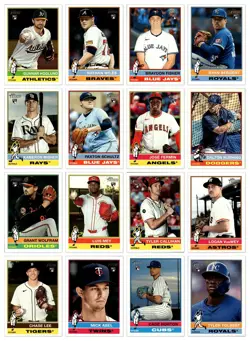Topps Heritage High 2025 Number Rookie Lot (78 Cards) 2025 RCs - Image 1