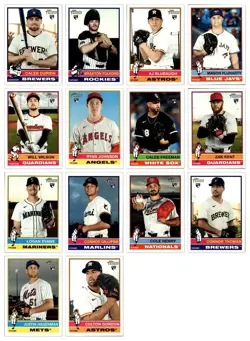 Topps Heritage High 2025 Number Rookie Lot (78 Cards) 2025 RCs - Image 5