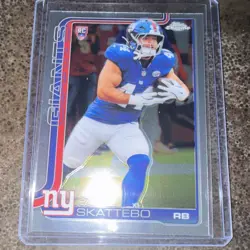 Topps Chrome Cam Skattebo Rookie New York Giants 2025 Football Card #331 - Image 1