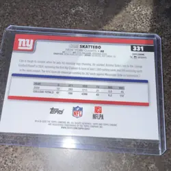 Topps Chrome Cam Skattebo Rookie New York Giants 2025 Football Card #331 - Image 2