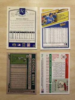 (Lot of 4) George Brett HOF Baseball Cards Topps Archives Upper Deck Pennants - Image 2