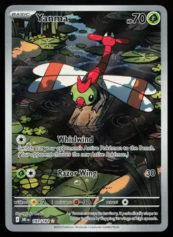 Yanma 183/182 Holo Illustration Rare Destined Rivals Pokemon Card - Image 1