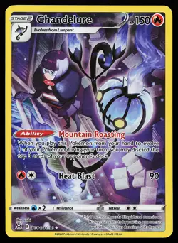 Chandelure TG04/TG30 Ultra Rare Lost Origin Trainer Gallery Pokemon Card - Image 1