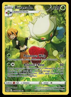Roserade TG02/TG30 Ultra Rare Lost Origin Trainer Gallery Pokemon Card - Image 1