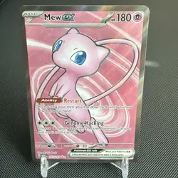 Pokemon Mew EX TCG Full Art Ultra Rare Holo Card 193/165 Scarlet & Violet 151 - Image 1