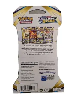 Pokemon TCG: Sword & Shield-Brilliant Stars Sleeved Booster Pack (10 Cards) - Image 2