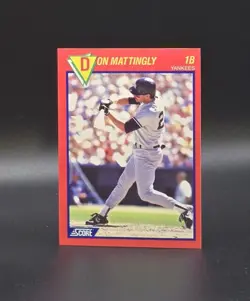 1989 Score Top 100 Superstars DON MATTINGLY Card #10 New York Yankees Baseball - Image 1