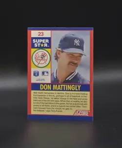 1991 Score Top 100 Superstars DON MATTINGLY Card #23 New York Yankees Baseball - Image 2