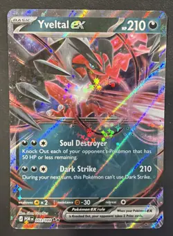 Pokemon TCG Yveltal EX 053/088 Perfect Order Double Rare NM Card - Image 1