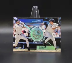 1998 Fleer Ultra DEREK JETER / TINO MARTINEZ Double Trouble Insert Card #5 - Image 1