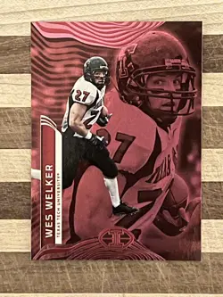 2023 Panini Chronicles Illusions Draft Picks Football Wes Welker Pink Card #25 - Image 1