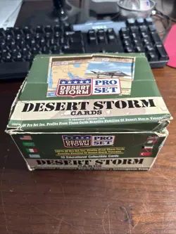Near Complete Desert Storm Pro Set Trading Cards Includes RARE Peace Card - Image 1