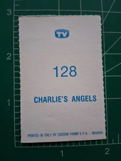 1980 PANINI TV SHOW SORRISI STICKER CARD CHARLIES ANGELS - Image 2