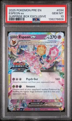 Espeon ex (Stamped) 034/131 Miscellaneous Cards & Products (PSA 10) - Image 1