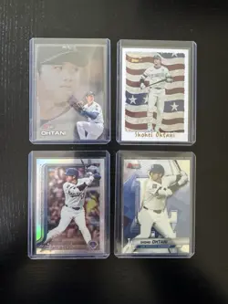 Topps Shohei Ohtani 4-Card Lot Dodgers 2025 Series 1 Bowman Best Inserts - Image 1