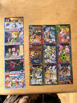 1999 Digimon Japanese Adventure Prism Foil Trading Card Set (Vintage) - Image 2