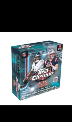 2025 TOPPS CHROME 42 Card MEGA Box LICENSED NFL FOOTBALL New Sealed Presale - Image 1