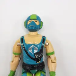 1984 ARAH G.I. Joe Copperhead Water Moccasin Pilot Cobra w/ Card READ - Image 5