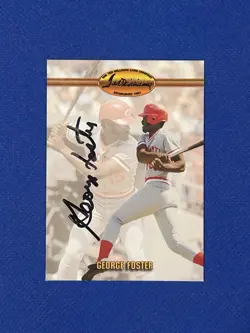 George Foster Autograph 1993 Ted Williams Card #29 Auto signed M - Image 1