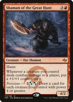 1x Shaman of the Great Hunt NM Eng MTG - Fate Reforged - Image 1